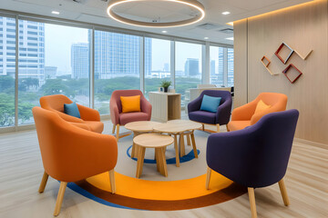 Modern Office Lounge Illustration