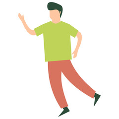 Man Moving Vector