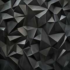 Fototapeta premium Abstract 3D Black Geometric Background