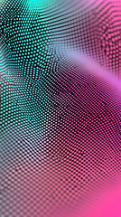 Abstract 3D Background: Pink and Teal Dots