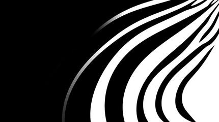 Obraz premium Abstract Black and White Stripes: A captivating background image with sleek, black and white stripes creating a dynamic and visually striking abstract pattern.