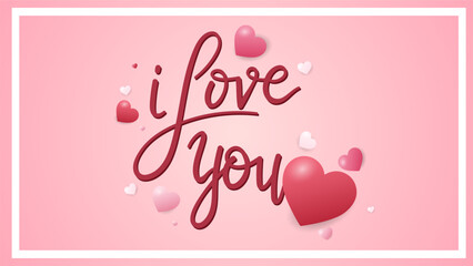 Valentine's Day concept Background, Flat Modern design, illustration Vector EPS 10