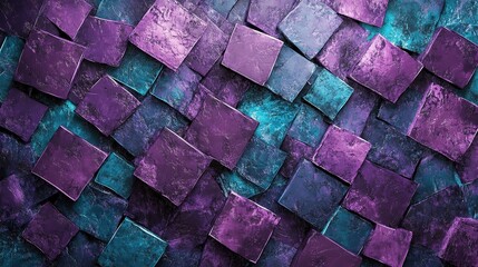 Abstract Purple Wallpaper Formed from Interlocking Geometric Shapes