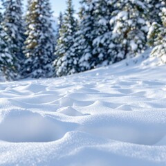 Fototapeta premium Scenic Winter Snowfall for Holiday Cards Seasonal Promotions Packaging Websites Social Media Events and Merchandise Graphics