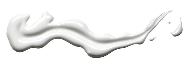 Cosmetic cream spilled, skincare cream stroke swipe PNG
