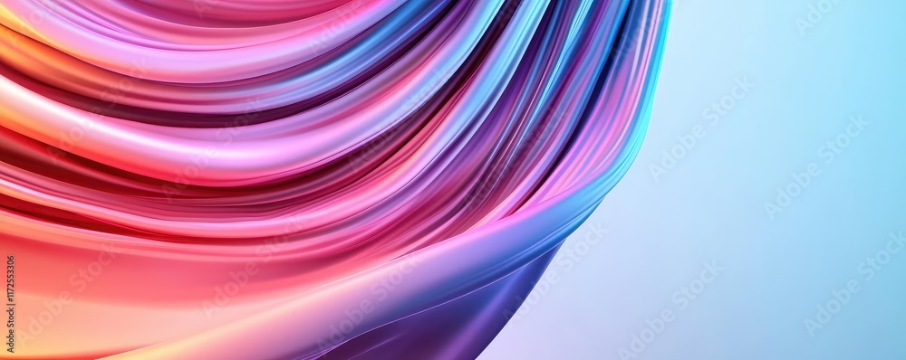 Poster Neon abstract background idea. Vibrant colorful waves creating an abstract modern background for creative projects.