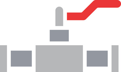 Valve and Pipeline Icon