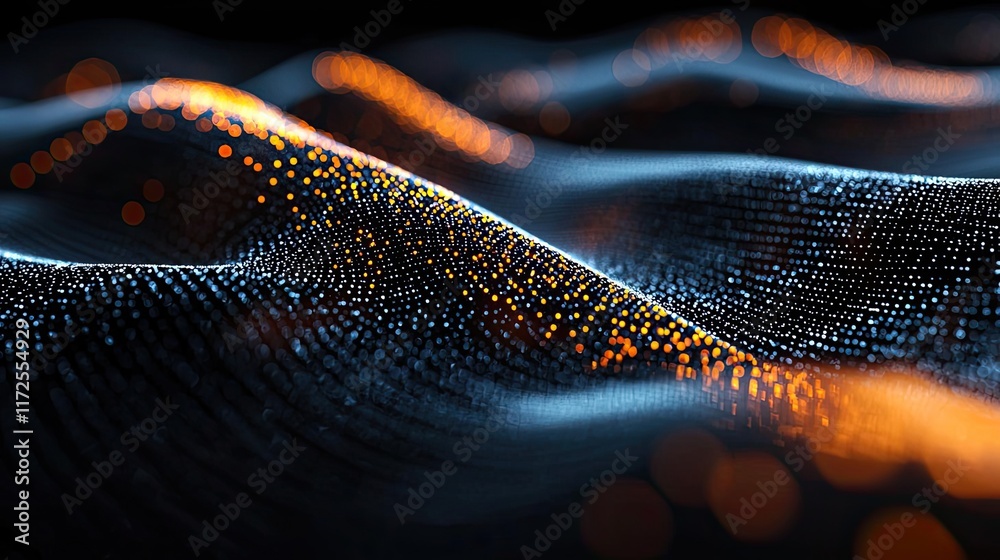 Aufkleber glitter abstract background concept. abstract waves of light and energy, creating a mesmerizing digi