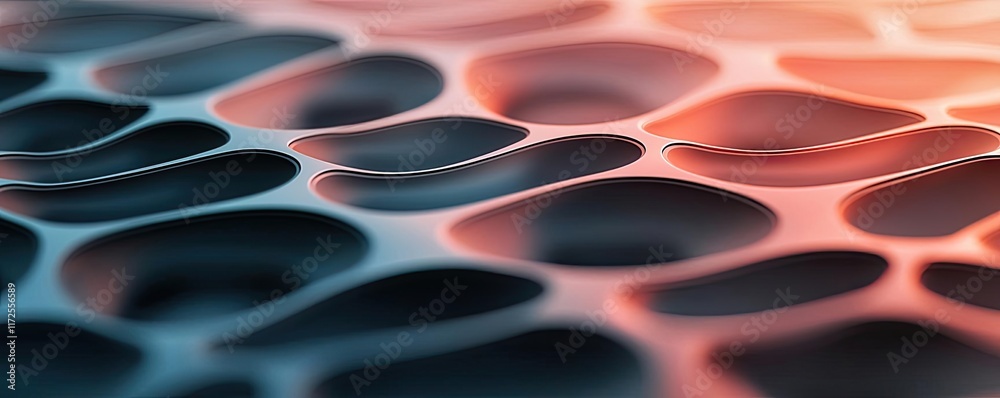 Aufkleber Pastel abstract background idea. Abstract close-up texture with wavy patterns and gradient colors for creative projects.