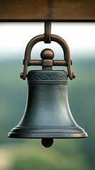 Obraz premium Ornate Bronze Bell 3D Render