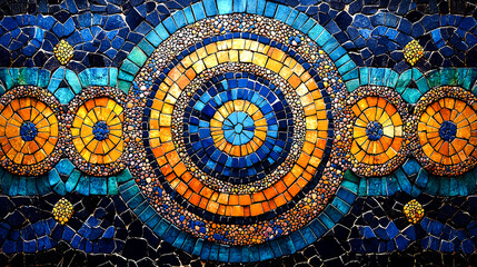 Vibrant Colorful Mosaic Design