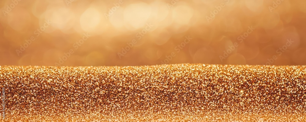 Poster Glitter abstract background concept. A shimmering golden texture ideal for backgrounds and design projects.