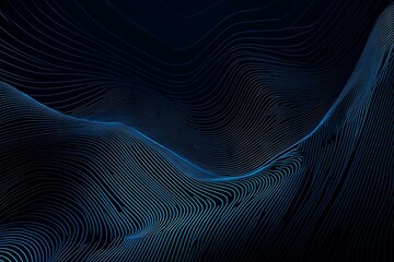 Abstract close-up of a glowing blue digital circuit board, showcasing intricate connections and technological design on a black background.
