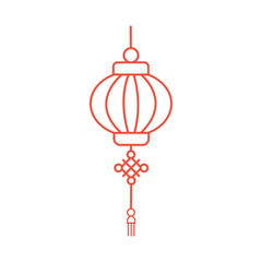 Latern Ornament Imlek Icon Design 