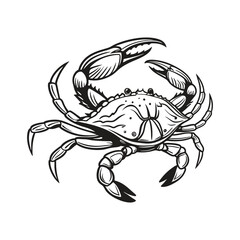 Crab Vector Style Clip Art Design