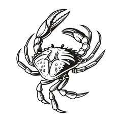 Crab Vector Style Clip Art Design