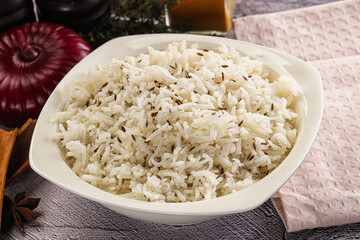 Indian cuisine jeera basmati rice