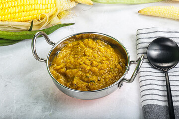 Vegan cuisine - Indian soup daal