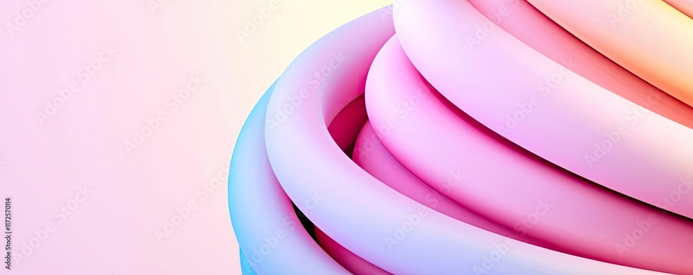 Aufkleber pastel abstract background idea. vibrant abstract design featuring colorful spirals and smooth gradi