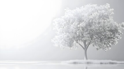 Fototapeta premium white light tree