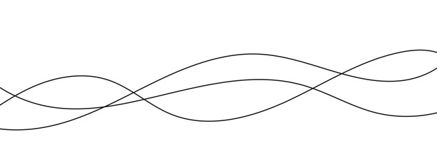 Abstract wavy thin line. Squiggle elements banner. Pattern with scribble, wiggle and undulate. Wavy and swirled brush strokes with rough edges. hand drawn scribbles. Vector illustration 