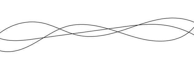 Abstract wavy thin line. Squiggle elements banner. Pattern with scribble, wiggle and undulate. Wavy and swirled brush strokes with rough edges. hand drawn scribbles. Vector illustration 