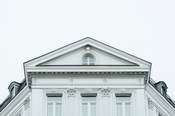 Obraz premium Elegant architectural details highlight classic building's facad