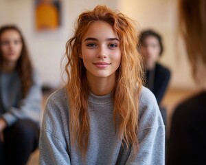 World Teen Mental Wellness Day Gathering Diverse Youth in Supportive Circle Celebrating Connection, Trust, and Empathy – Ideal for Thanksgiving and Human Rights Day