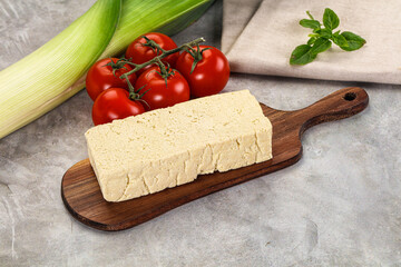 Soya vegan tofu cheese brick
