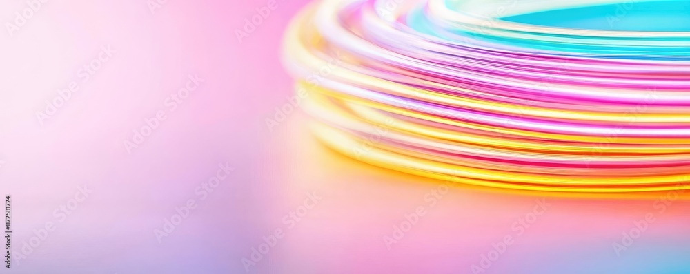 Poster Neon abstract background idea. Colorful abstract lines create a vibrant and dynamic visual effect for creative projects.