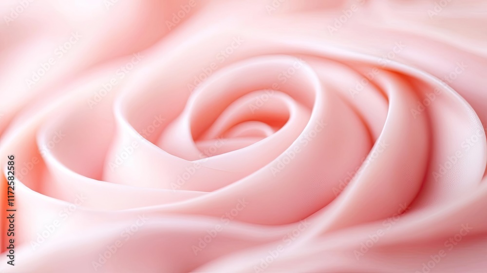 Aufkleber pastel abstract background idea. close-up of a delicate pink rose showcasing soft petals and intrica