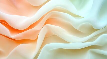 Fototapeta premium Pastel abstract background idea. Soft, flowing fabric in pastel colors, ideal for backgrounds and design elements.