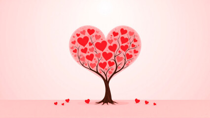 tree with hearts