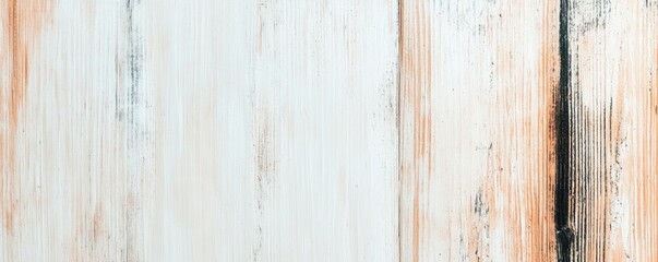 Naklejka premium A textured wooden surface with a mix of white, orange, and black hues, showcasing natural patterns and rustic charm.