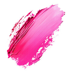 Vibrant Pink Paint Stroke on Black Background for Creative Projects