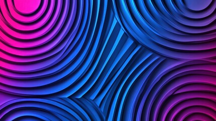 Obraz premium Dynamic abstract waves design digital art colorful background vibrant environment close-up view contemporary concept