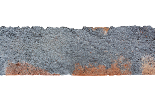 Cut Out of Brick Wall with Textured Plaster Surface - Empty Space for Text Placement and Creative Project Needs