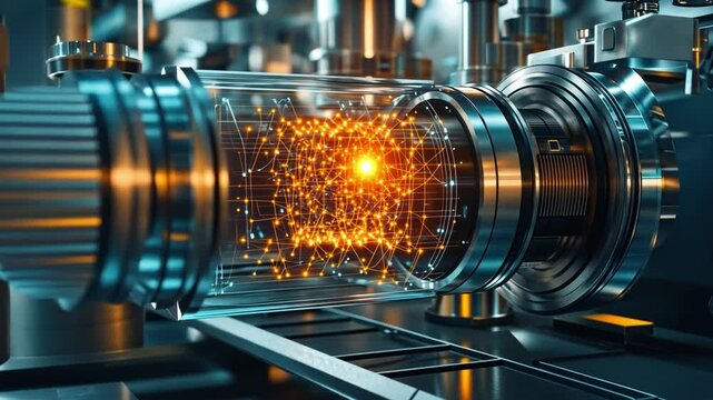 Young engineers developing quantum computing applications for smart materials