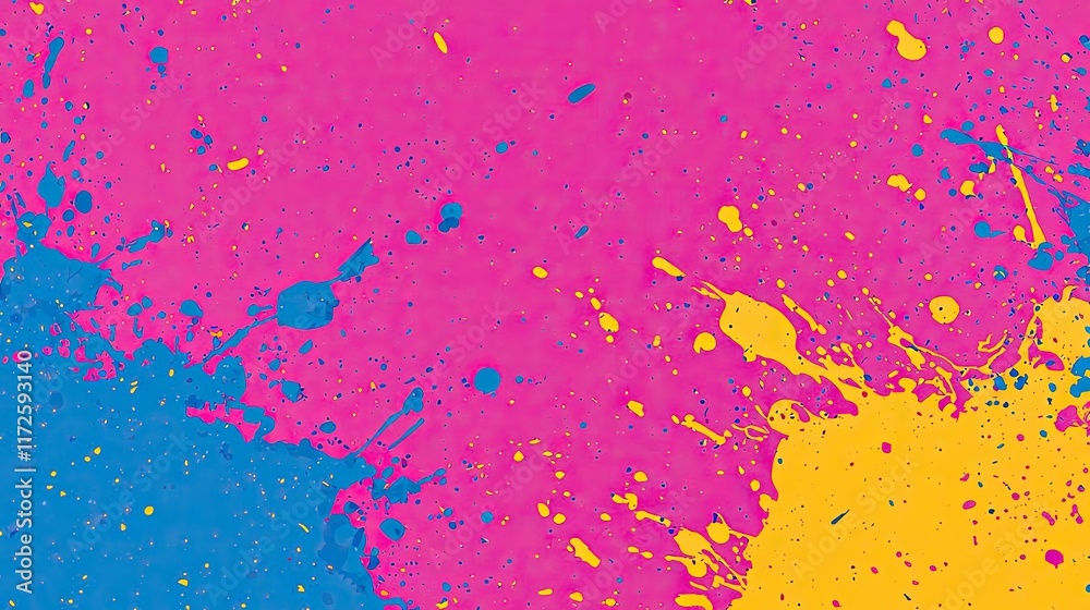 Aufkleber Splash abstract background concept. Bright and vibrant paint splashes create an energetic abstract background.