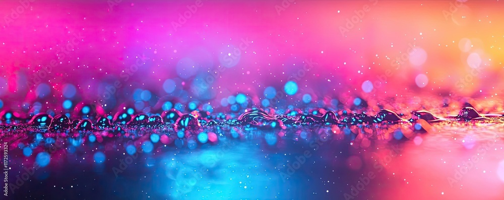 Poster Splash abstract background concept. Vibrant abstract background with colorful bokeh and sparkles for creative projects.