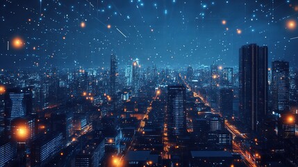 Futuristic Urban Growth Digital Render with Gigapixel Clarity