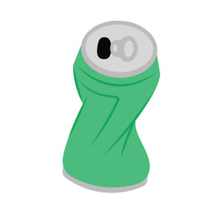 Crumpled Canned Illustration