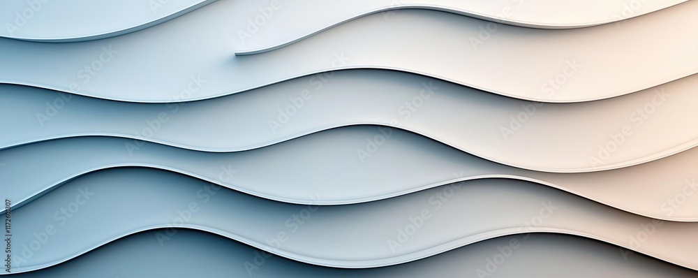 Poster Waves abstract background idea. Abstract wave pattern in soothing colors, ideal for modern backgrounds and designs.