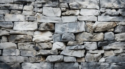 Fototapeta premium Textured Gray Stone Wall Background With Natural Details