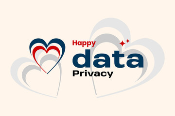 Data Privacy Week Holiday concept. Template for background, banner, card, poster, t-shirt with text inscription