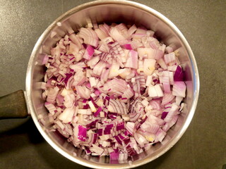 Freshly chopped onions, versatile for dishes and salads. Healthy, flavorful, and perfect for food design and culinary inspiration.