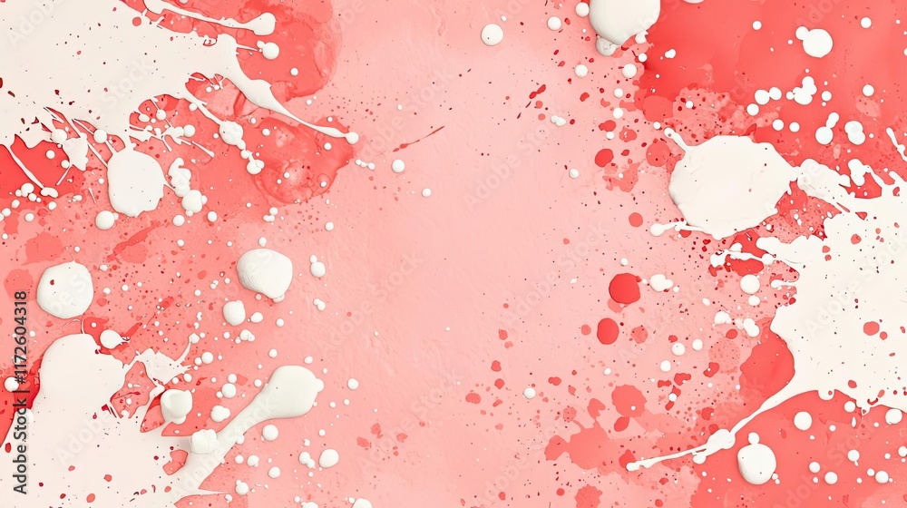 Aufkleber splash abstract background concept. abstract watercolor splashes in soft shades of pink and white fo