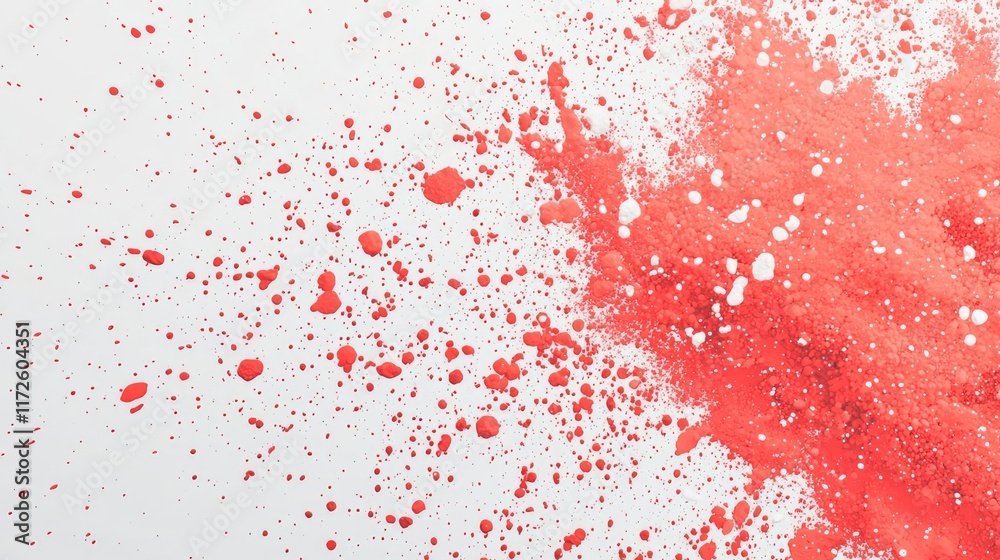 Poster Splash abstract background concept. Vibrant red watercolor splashes creating an artistic and dynamic background.