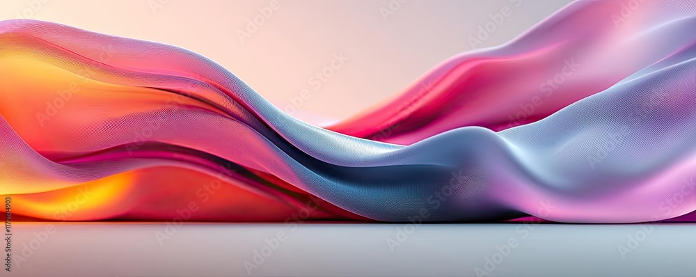 Poster splash abstract background concept. a vibrant wave of colors blending smoothly in abstract design.