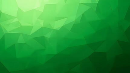 Fototapeta premium Vibrant Green Polygonal Abstract Background. Shades of green create a captivating, textured visual experience.